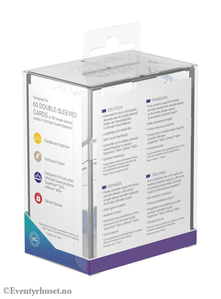 Ultimate Guard Boulder 60+ - Clear Storage & Protection