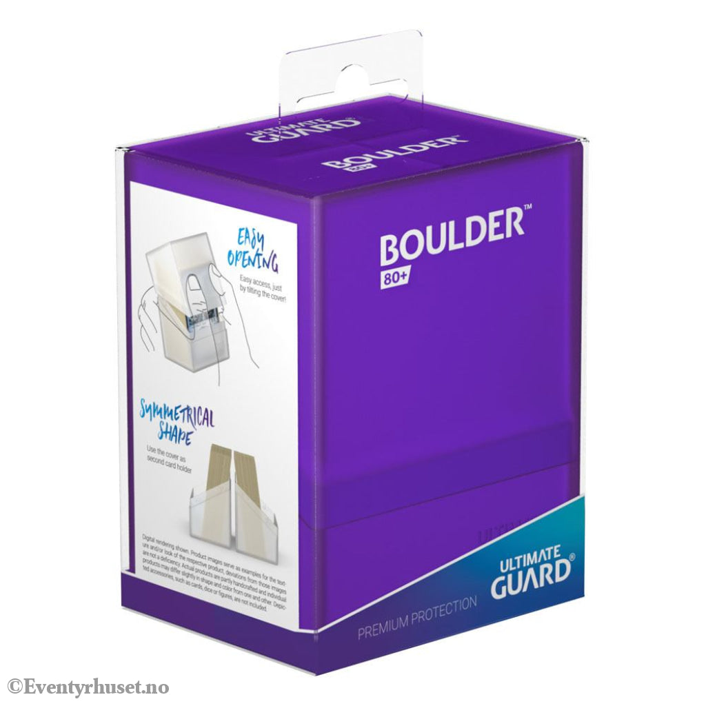 Ultimate Guard Boulder 80+ - Amethyst Storage & Protection