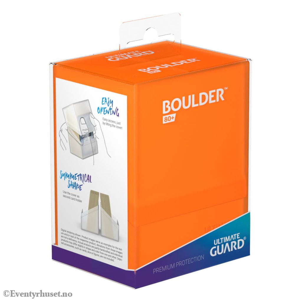 Ultimate Guard Boulder 80+ - Poppy Topaz Storage & Protection