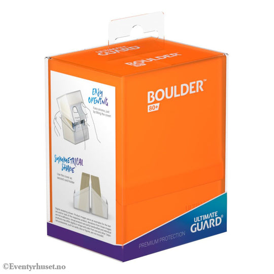Ultimate Guard Boulder 80+ - Poppy Topaz Storage & Protection
