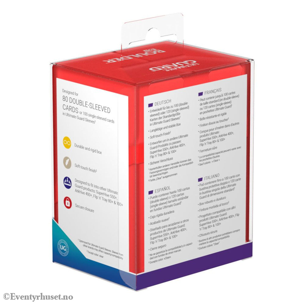 Ultimate Guard Boulder 80+ - Ruby Storage & Protection