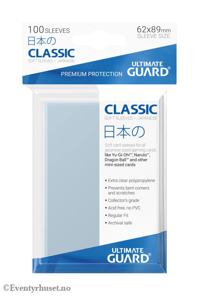 Ultimate Guard Classic Sleeves Japanese Size (100) Storage & Protection