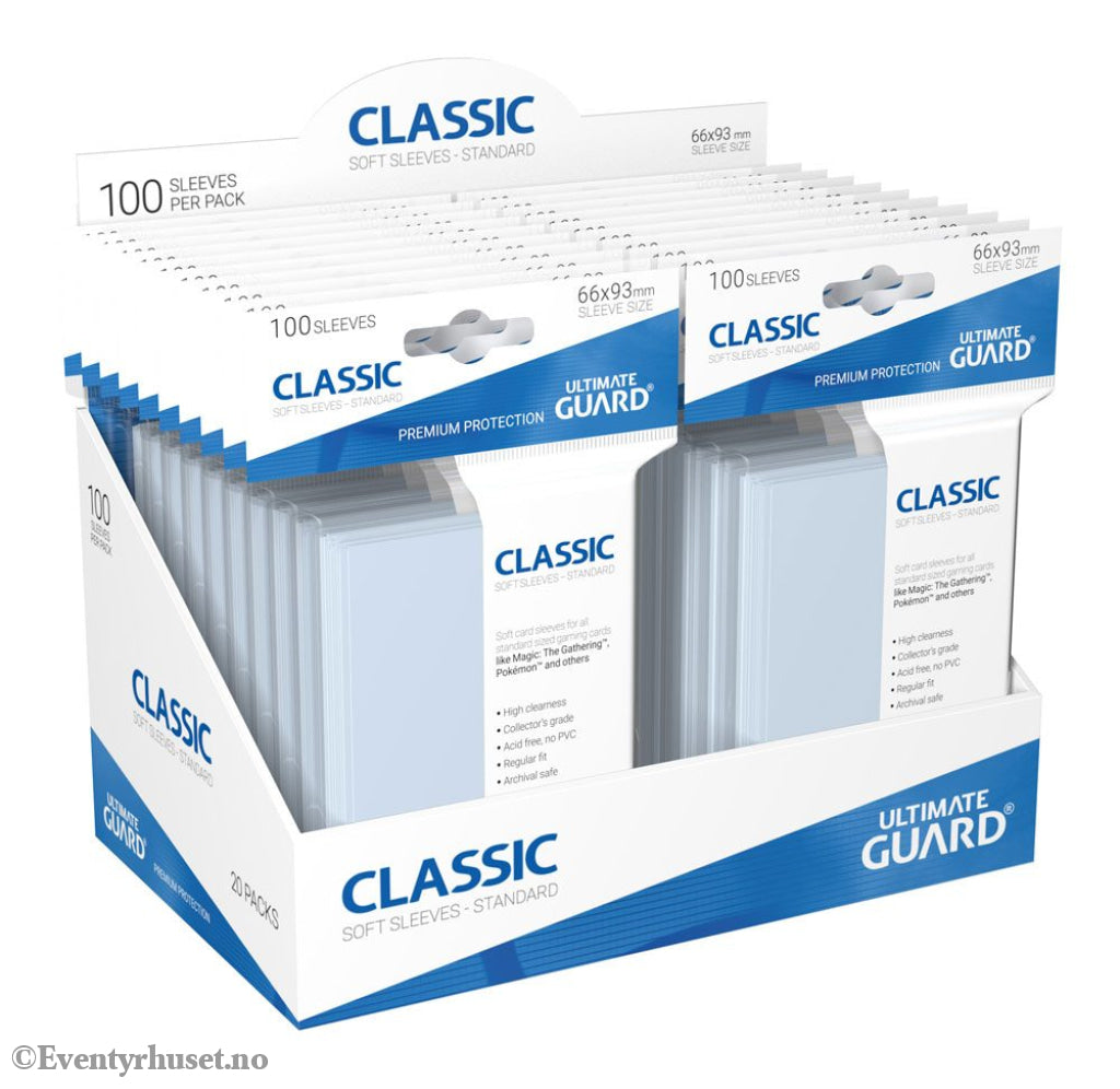 Ultimate Guard Classic Sleeves Standard Size (100) Storage & Protection