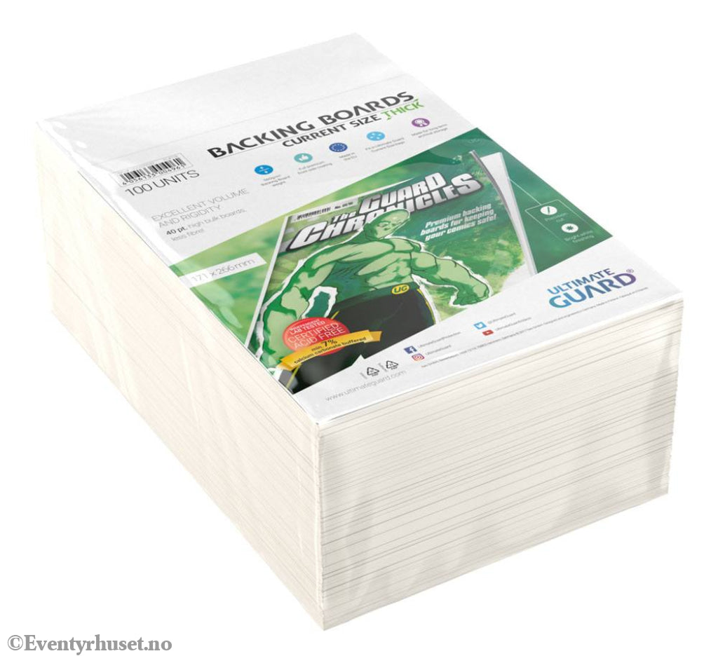 Ultimate Guard Comic Backing Boards (100) - Current Size Thick Storage & Protection