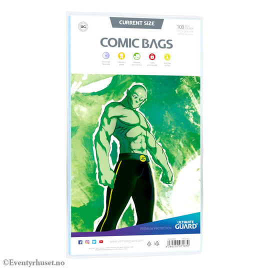 Ultimate Guard Comic Bags Standard (100) - Current Size Storage & Protection