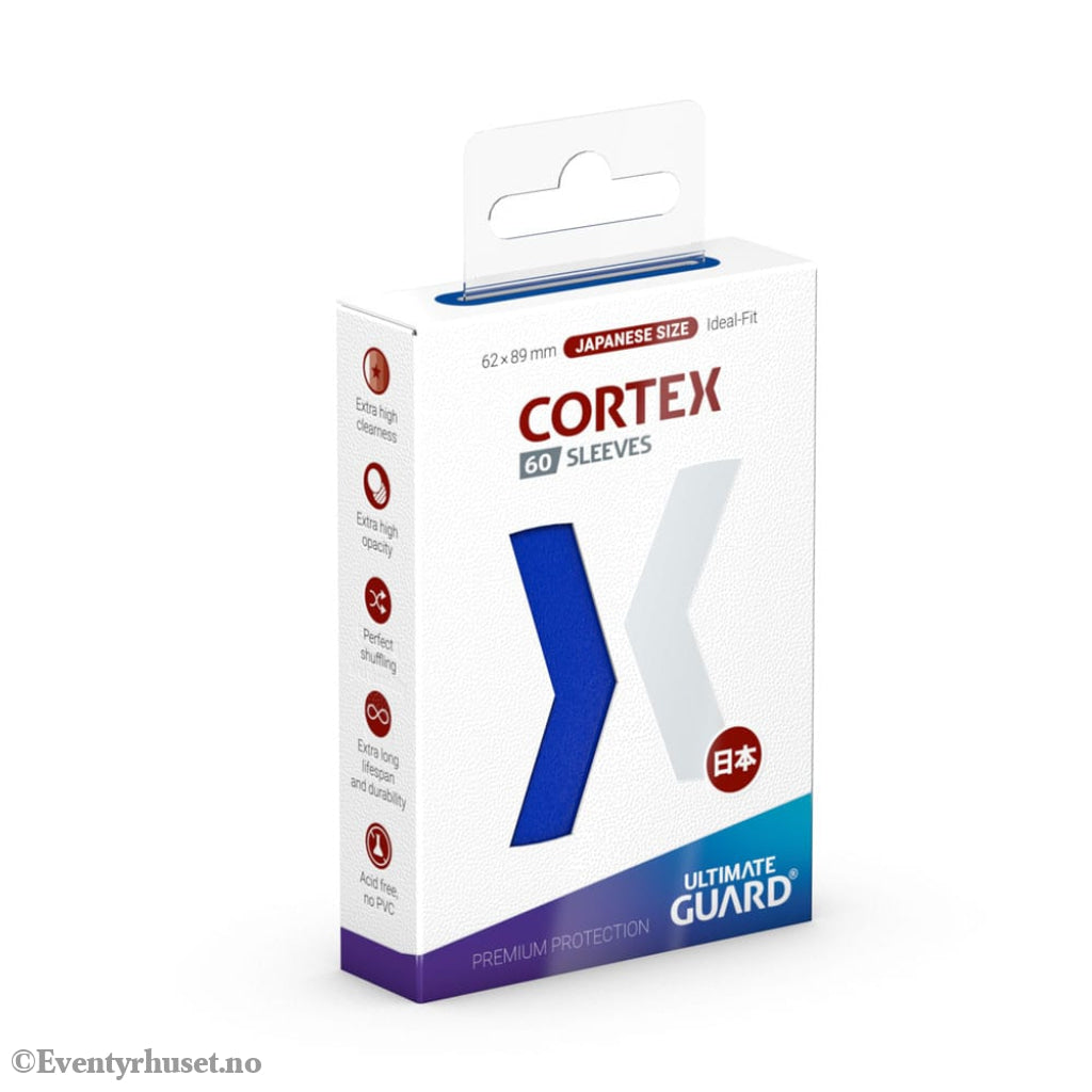 Ultimate Guard Cortex Sleeves Japanese Size (60) - Blue Storage & Protection