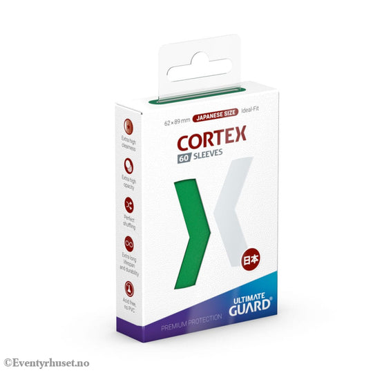 Ultimate Guard Cortex Sleeves Japanese Size (60) - Green Storage & Protection