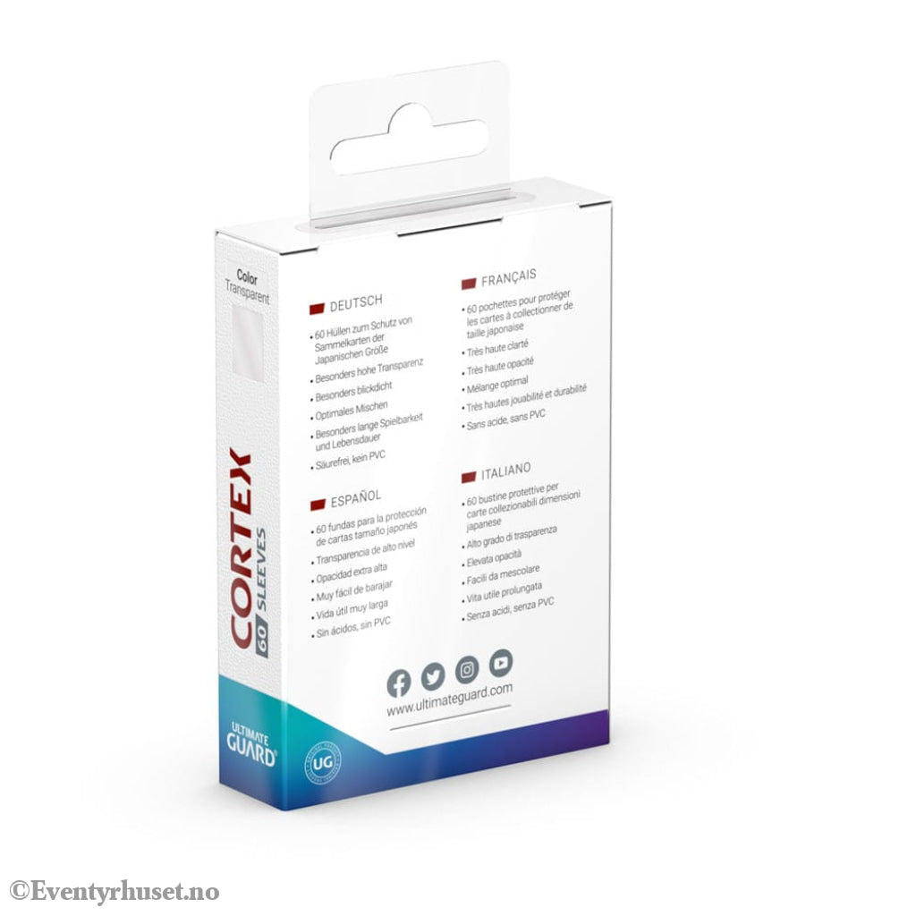 Ultimate Guard Cortex Sleeves Japanese Size (60) - Transparent Storage & Protection