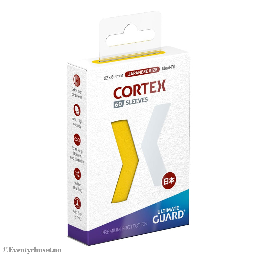 Ultimate Guard Cortex Sleeves Japanese Size (60) - Yellow Storage & Protection