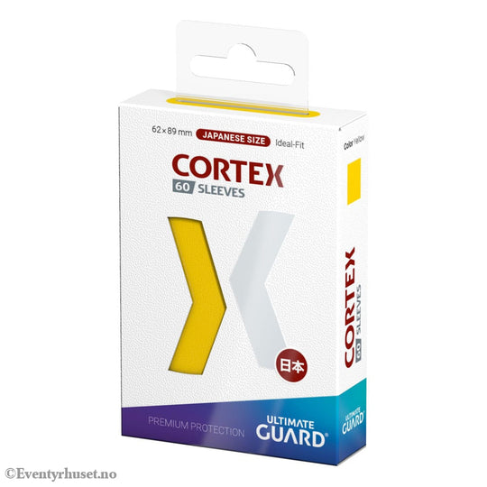 Ultimate Guard Cortex Sleeves Japanese Size (60) - Yellow Storage & Protection