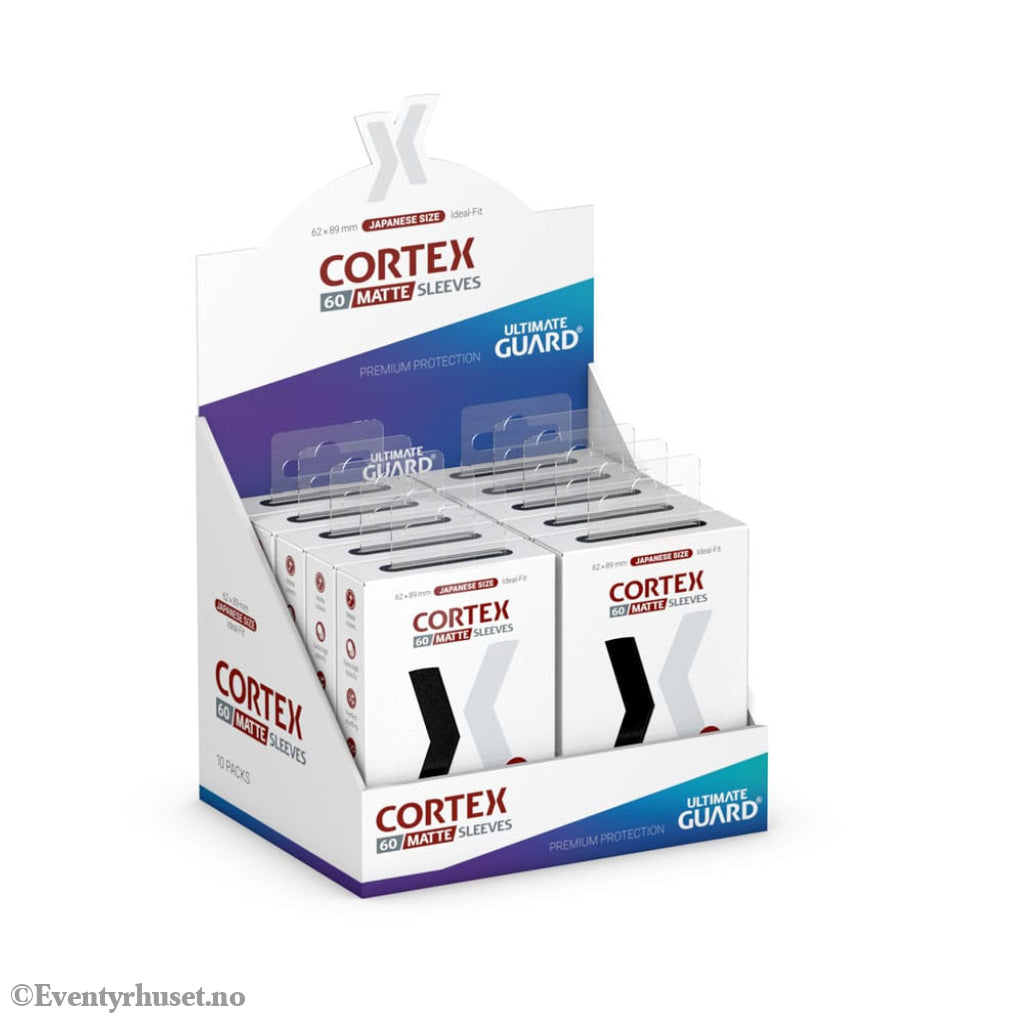 Ultimate Guard Cortex Sleeves Matte Japanese Size (60) - Black Storage & Protection