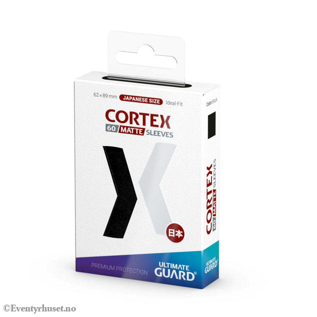 Ultimate Guard Cortex Sleeves Matte Japanese Size (60) - Black Storage & Protection