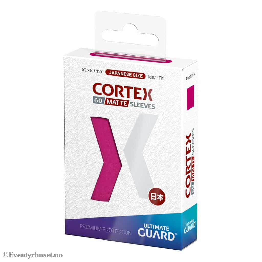 Ultimate Guard Cortex Sleeves Matte Japanese Size (60) - Pink Storage & Protection