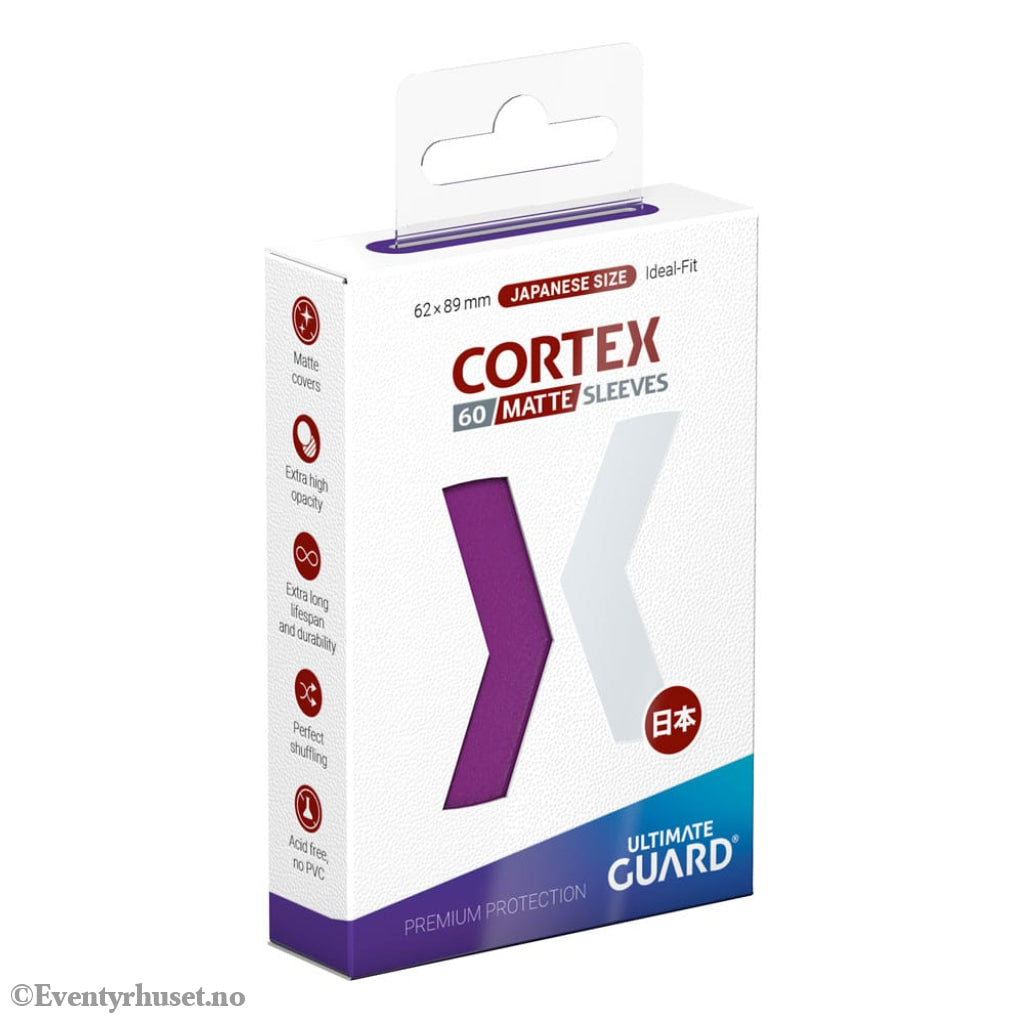 Ultimate Guard Cortex Sleeves Matte Japanese Size (60) - Purple Storage & Protection