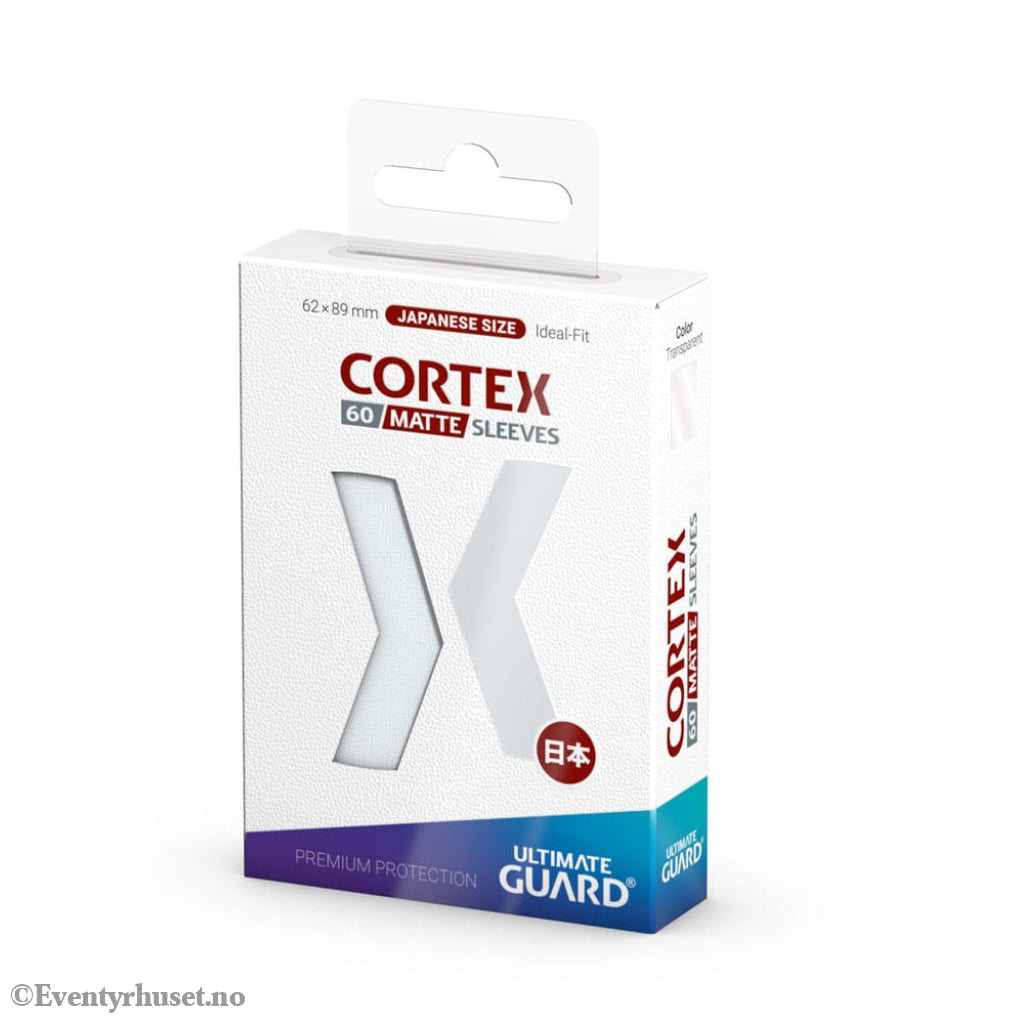 Ultimate Guard Cortex Sleeves Matte Japanese Size (60) - Transparent Storage & Protection