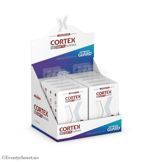 Ultimate Guard Cortex Sleeves Matte Japanese Size (60) - White Storage & Protection