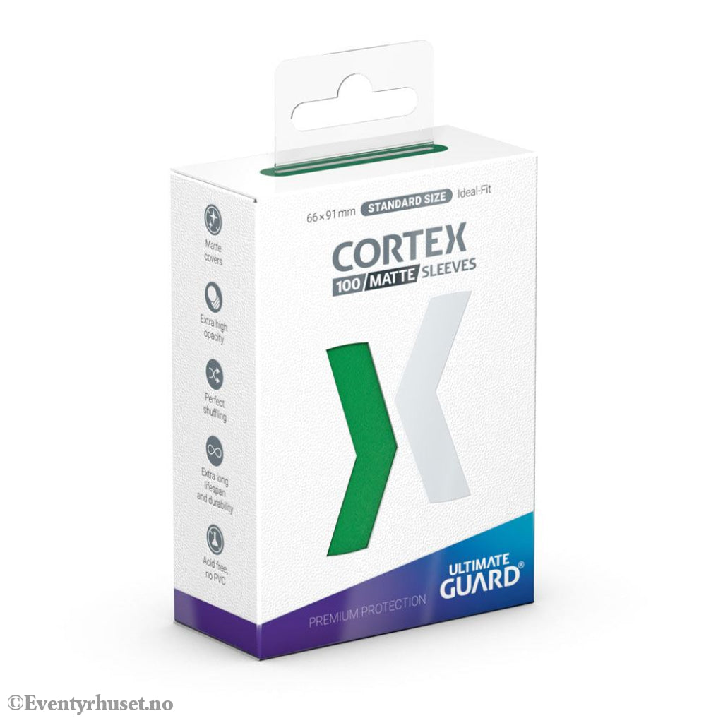 Ultimate Guard Cortex Sleeves Matte Standard Size (100) - Green Storage & Protection