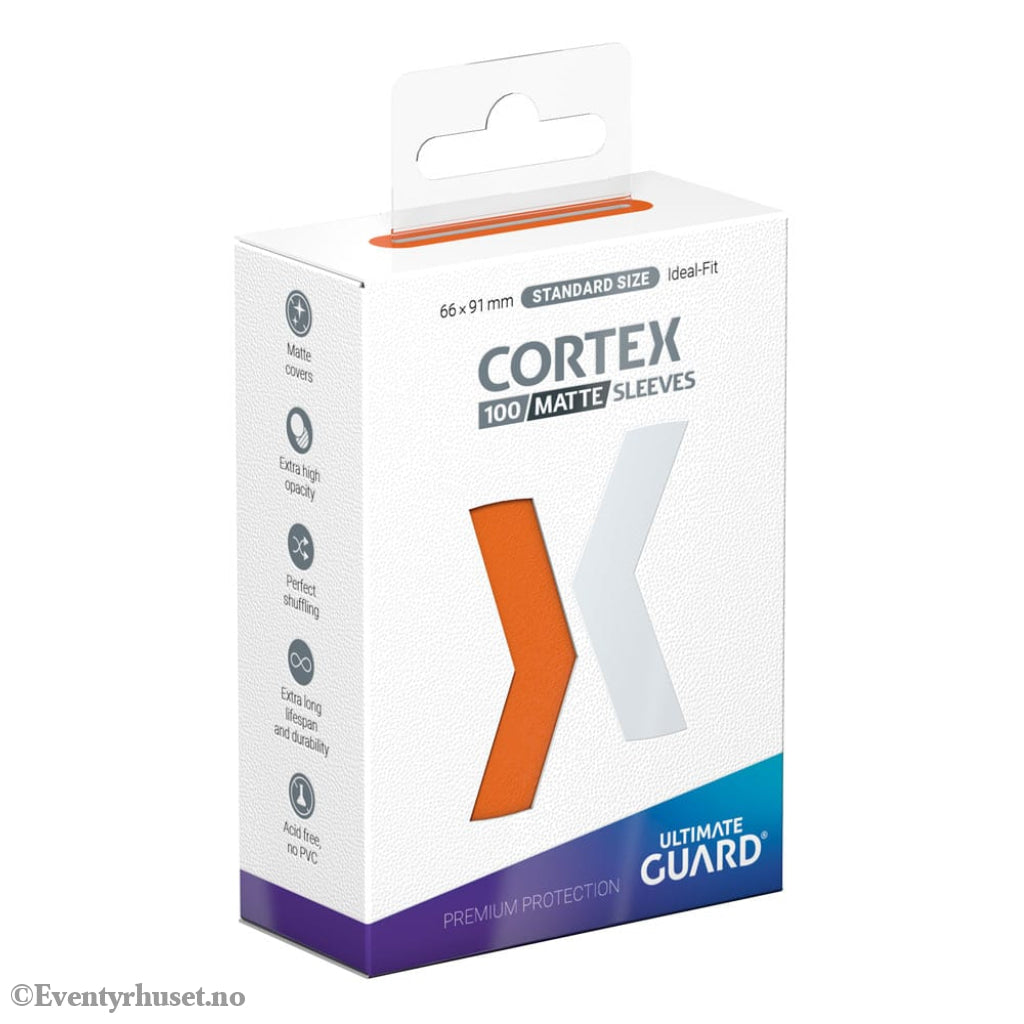Ultimate Guard Cortex Sleeves Matte Standard Size (100) - Orange Storage & Protection