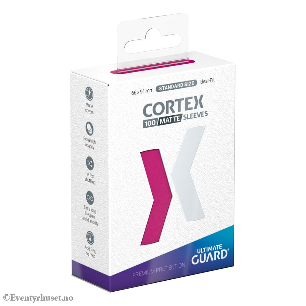 Ultimate Guard Cortex Sleeves Matte Standard Size (100) - Pink Storage & Protection