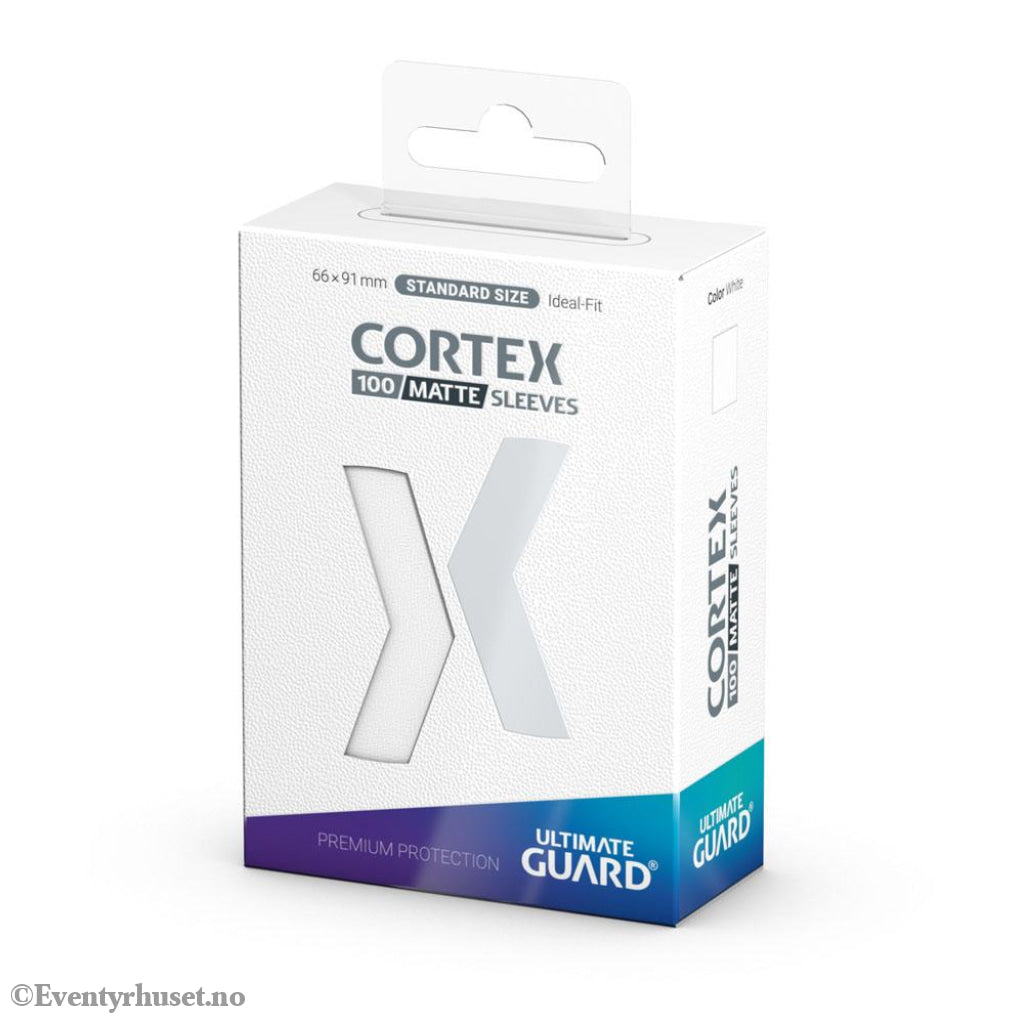 Ultimate Guard Cortex Sleeves Matte Standard Size (100) - White Storage & Protection