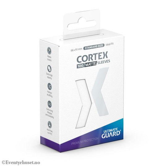 Ultimate Guard Cortex Sleeves Matte Standard Size (100) - White Storage & Protection