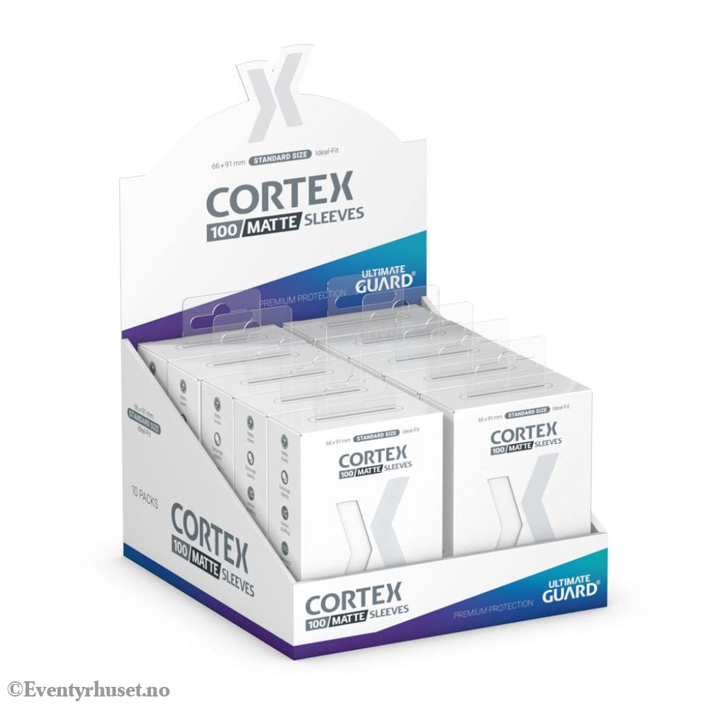 Ultimate Guard Cortex Sleeves Matte Standard Size (100) - White Storage & Protection