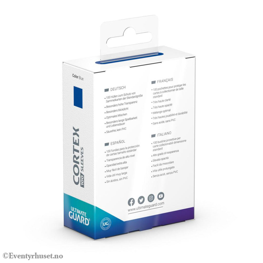 Ultimate Guard Cortex Sleeves Standard Size (100) - Blue Storage & Protection