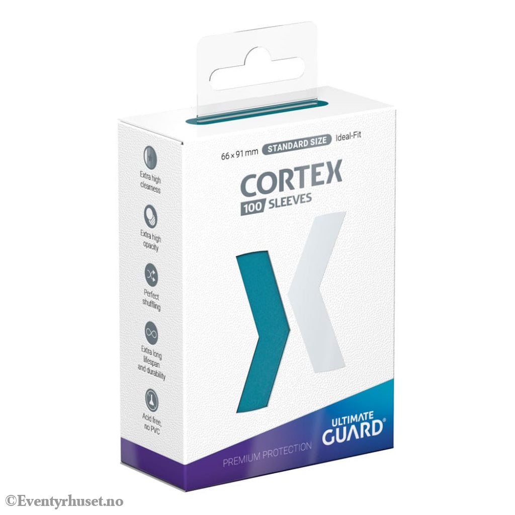 Ultimate Guard Cortex Sleeves Standard Size (100) - Petrol Storage & Protection