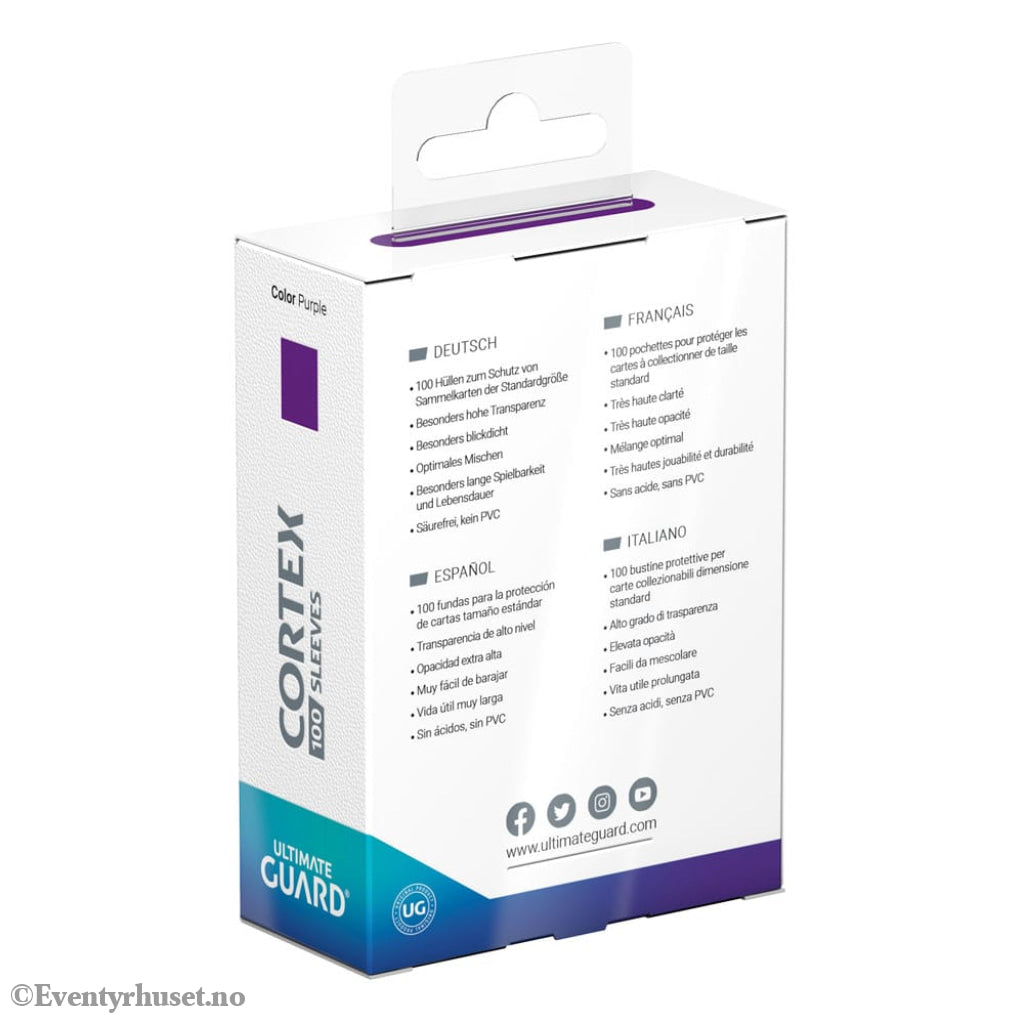 Ultimate Guard Cortex Sleeves Standard Size (100) - Purple Storage & Protection