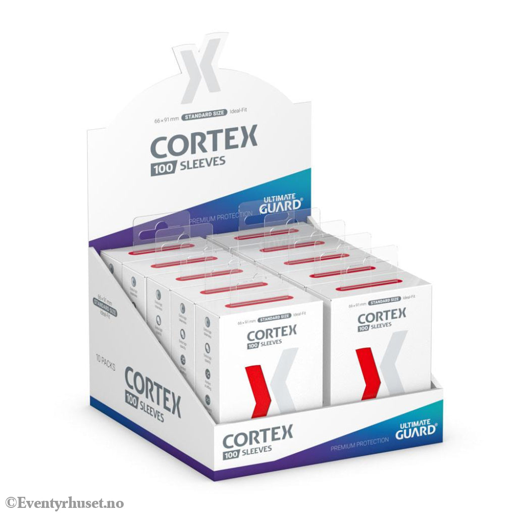 Ultimate Guard Cortex Sleeves Standard Size (100) - Red Storage & Protection