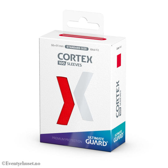 Ultimate Guard Cortex Sleeves Standard Size (100) - Red Storage & Protection
