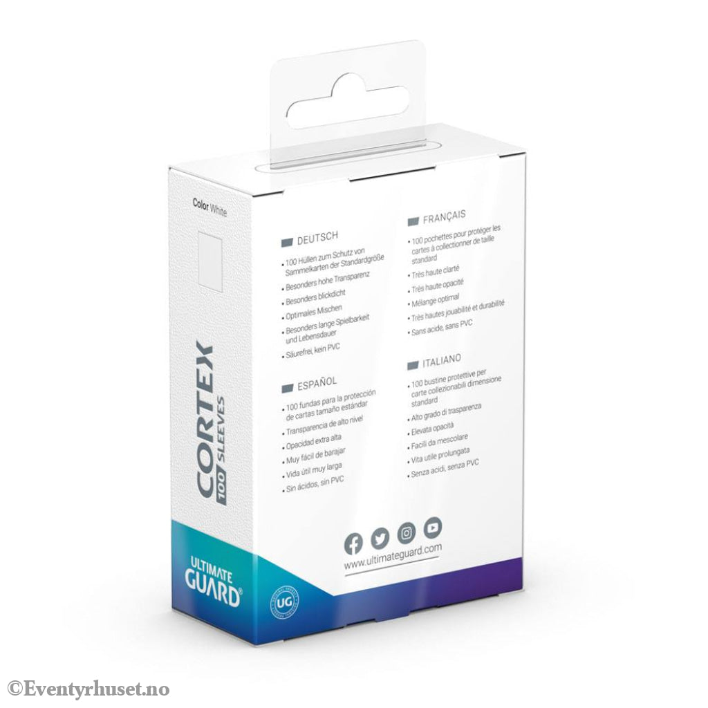 Ultimate Guard Cortex Sleeves Standard Size (100) - White Storage & Protection