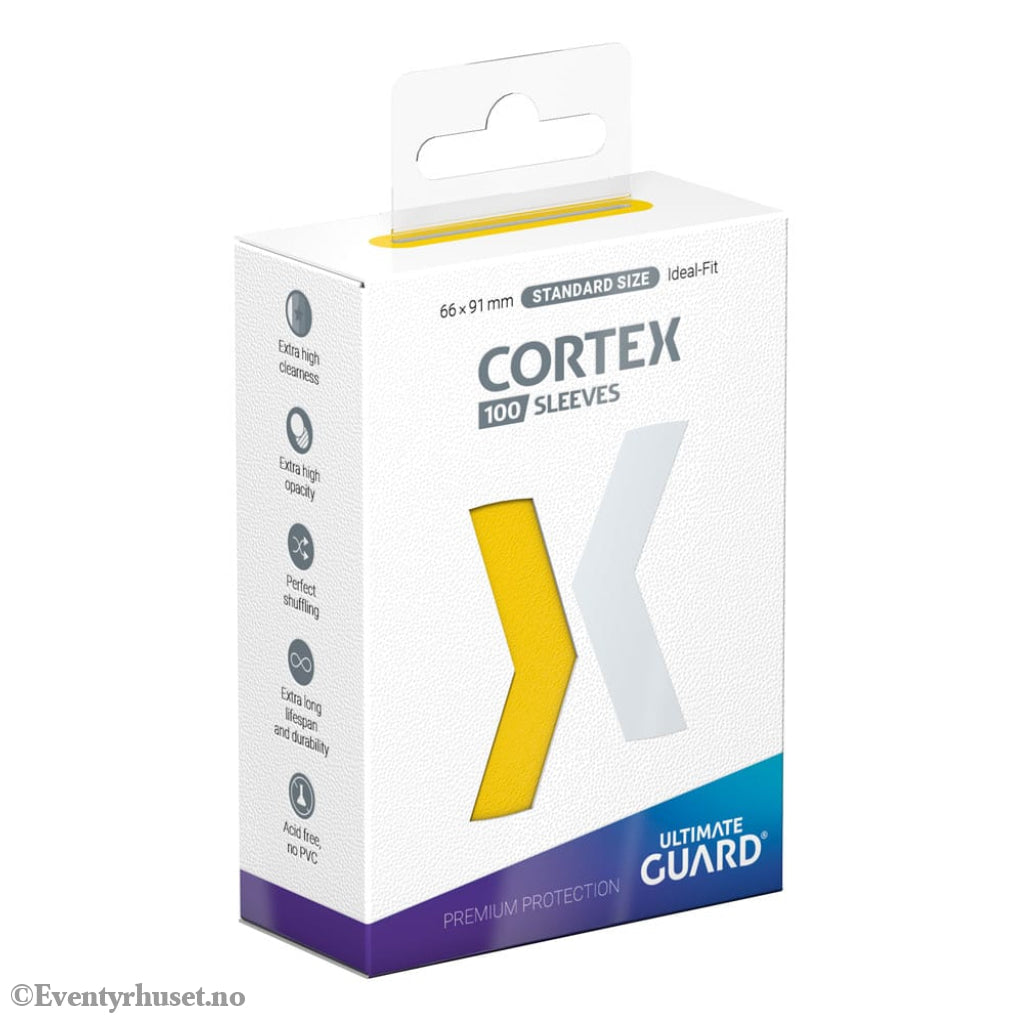 Ultimate Guard Cortex Sleeves Standard Size (100) - Yellow Storage & Protection