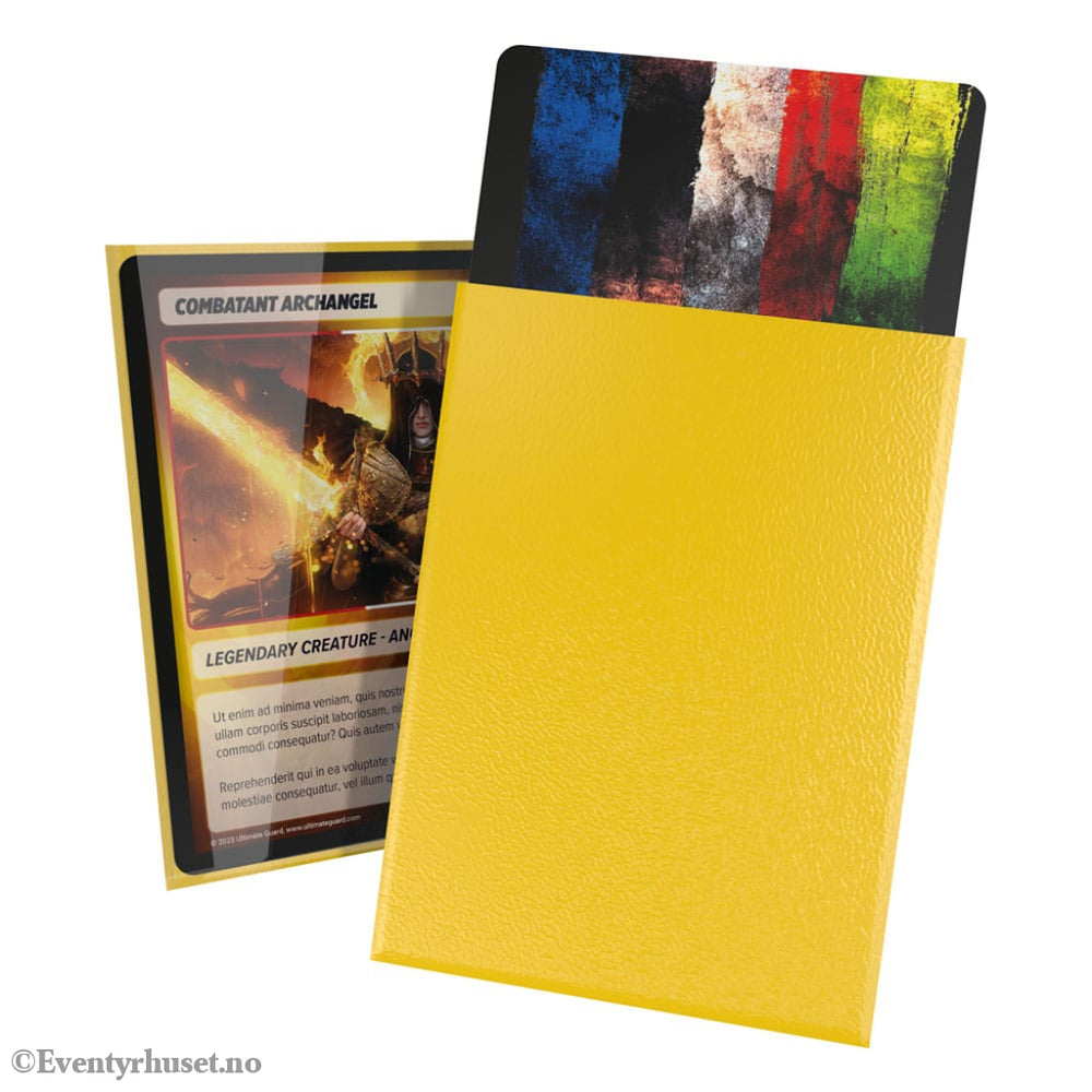 Ultimate Guard Cortex Sleeves Standard Size (100) - Yellow Storage & Protection