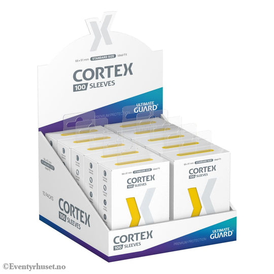 Ultimate Guard Cortex Sleeves Standard Size (100) - Yellow Storage & Protection