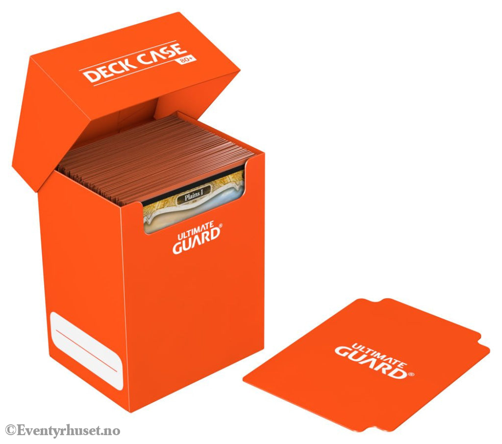 Ultimate Guard Deck Case 80+ - Orange Storage & Protection
