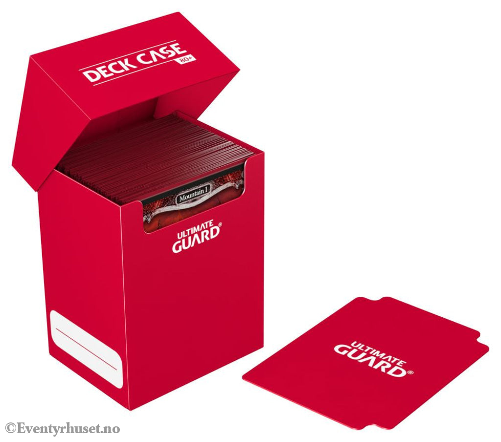 Ultimate Guard Deck Case 80+ - Red Storage & Protection