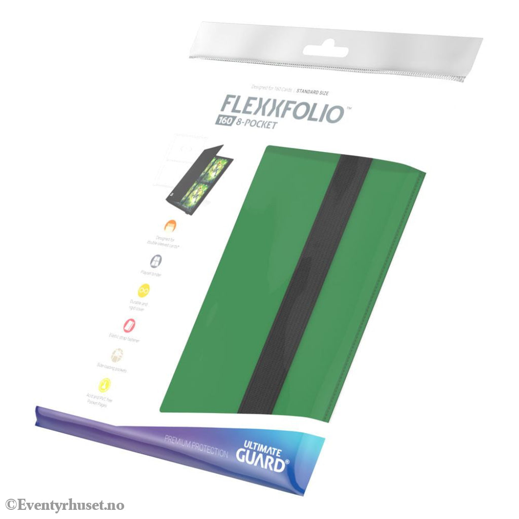 Ultimate Guard Flexxfolio 160 8-Pocket - Green Storage & Protection