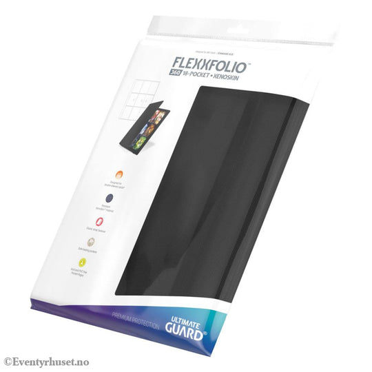 Ultimate Guard Flexxfolio 360 18-Pocket Xenoskin - Black Storage & Protection