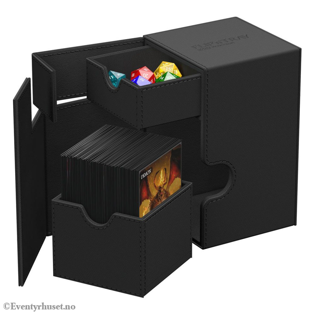 Ultimate Guard Flip’n’Tray 100+ Xenoskin - Black Storage & Protection