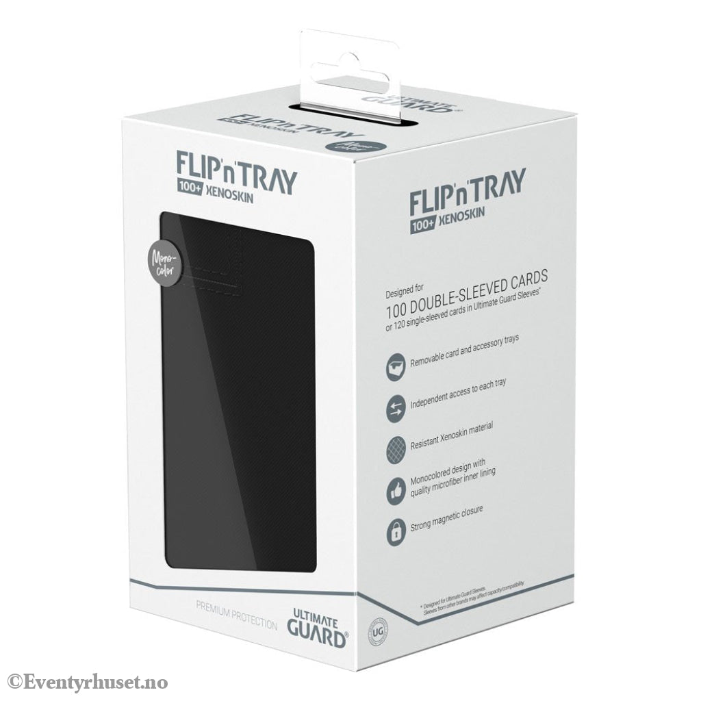 Ultimate Guard Flip’n’Tray 100+ Xenoskin - Black Storage & Protection