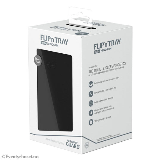 Ultimate Guard Flip’n’Tray 100+ Xenoskin - Black Storage & Protection