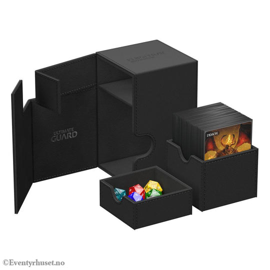 Ultimate Guard Flip’n’Tray 100+ Xenoskin - Black Storage & Protection