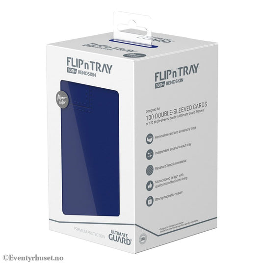 Ultimate Guard Flip’n’Tray 100+ Xenoskin - Blue Storage & Protection
