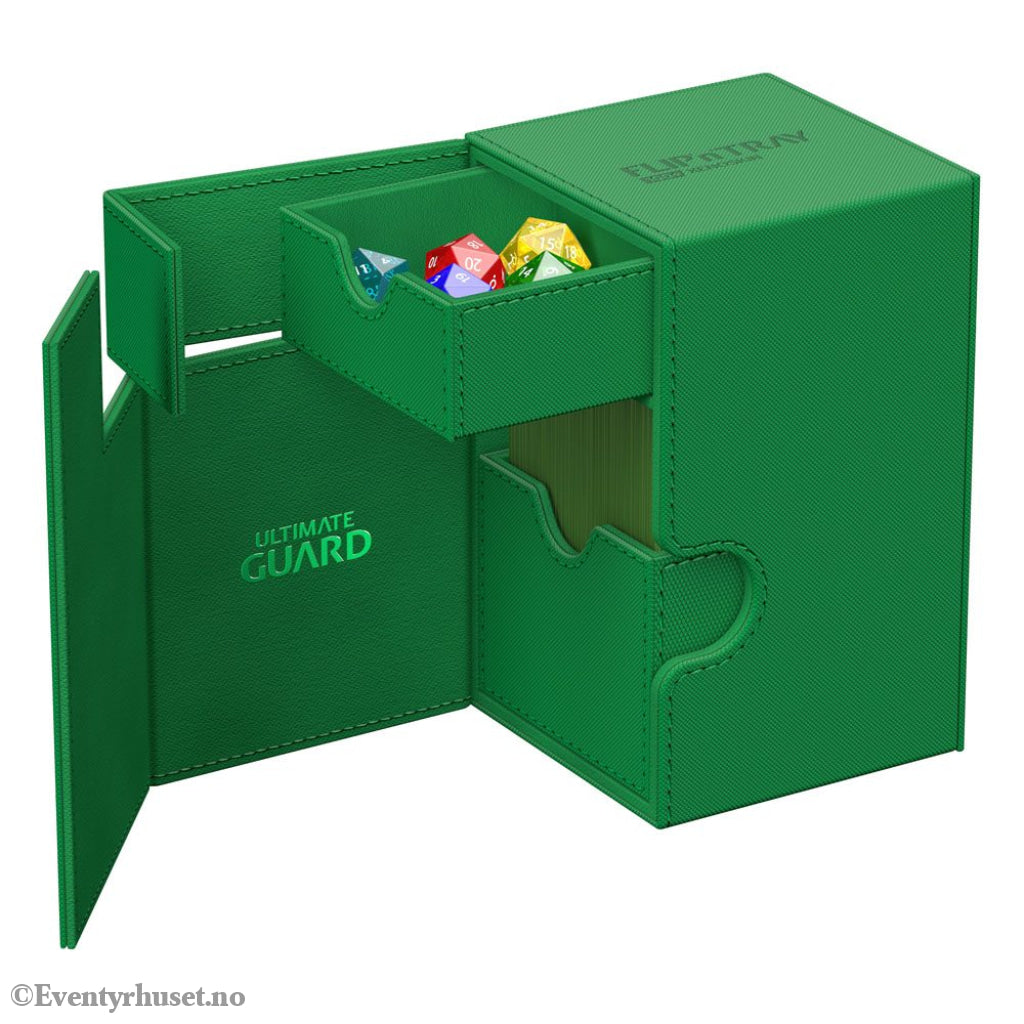 Ultimate Guard Flip’n’Tray 100+ Xenoskin - Green Storage & Protection