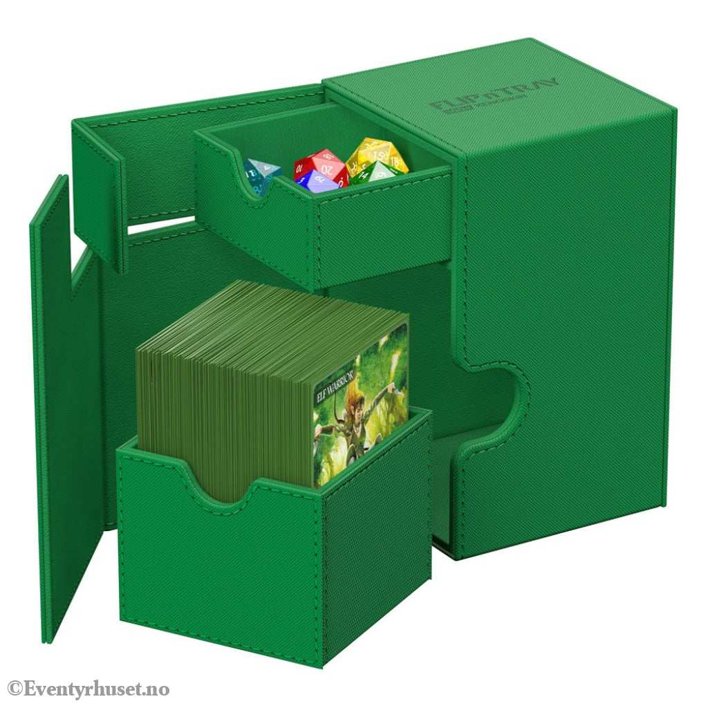 Ultimate Guard Flip’n’Tray 100+ Xenoskin - Green Storage & Protection