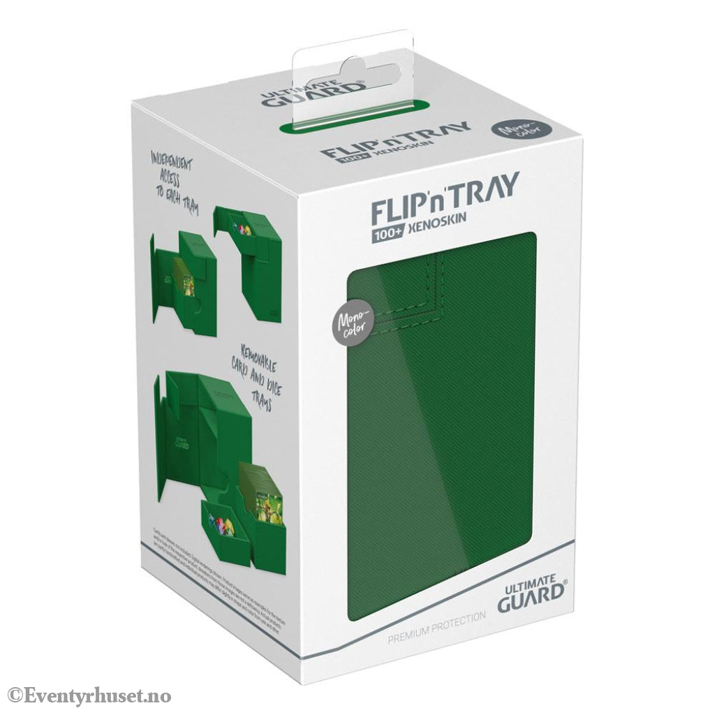 Ultimate Guard Flip’n’Tray 100+ Xenoskin - Green Storage & Protection