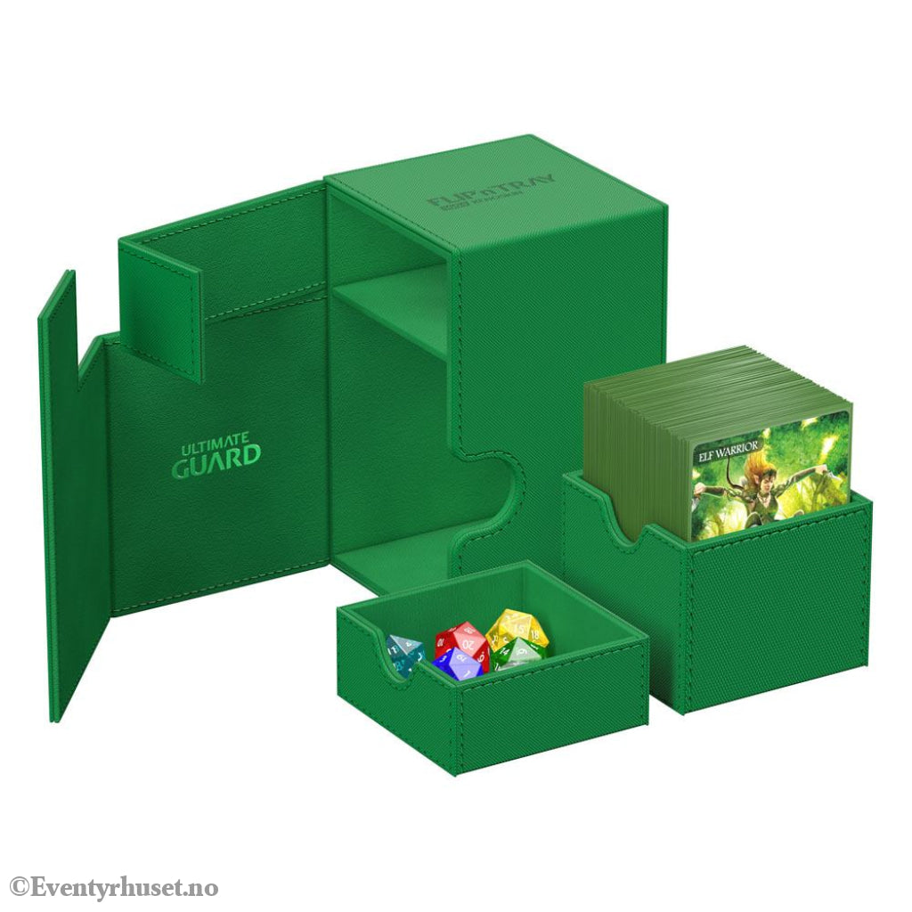 Ultimate Guard Flip’n’Tray 100+ Xenoskin - Green Storage & Protection