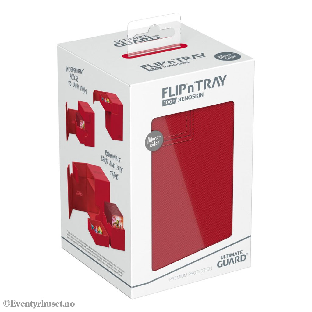 Ultimate Guard Flip’n’Tray 100+ Xenoskin - Red Storage & Protection