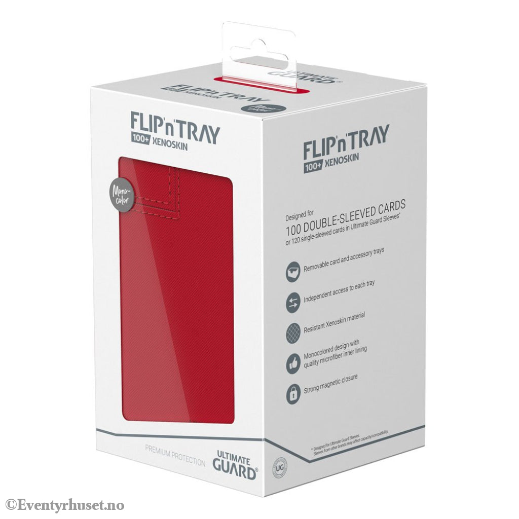 Ultimate Guard Flip’n’Tray 100+ Xenoskin - Red Storage & Protection